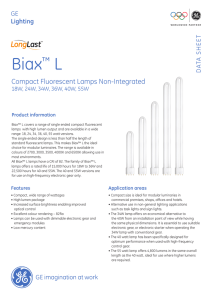 CFL Non-Integrated LongLast™ Biax™ L Lamps