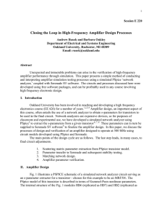 Closing the Loop in High-Frequency Amplifier