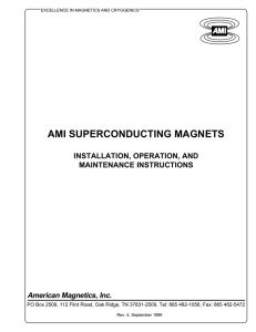 Superconducting Magnets Manual