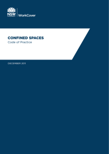 Confined spaces: Code of practice