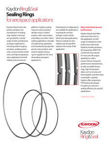 Sealing Rings for Aerospace Applications