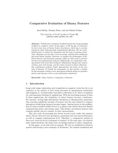 Comparative Evaluation of Binary Features