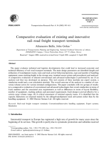 Comparative evaluation of existing and innovative rail–road