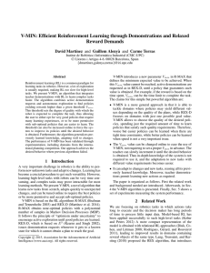 V-MIN: Efficient Reinforcement Learning through Demonstrations