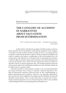 the category of accident in narratives about salvation from