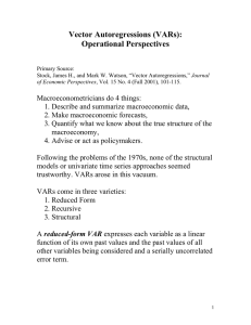 Vector Autoregressions (VARs):