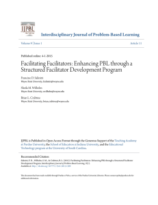 Facilitating Facilitators: Enhancing PBL through a Structured