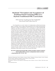 Students` Perception and Acceptance of Problem