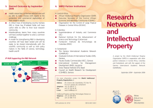 Research Networks and Intellectual Property