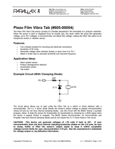 Piezo Film Vibra Tab (#605-00004)