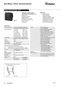 Hour Meters / Timers, electromechanical