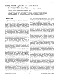 Stability of highly asymmetric non