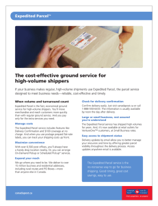 The cost-effective ground service for high