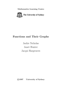 Functions and Their Graphs