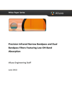 Precision Infrared Narrow Bandpass and Dual Bandpass