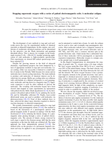 Stopping supersonic oxygen with a series of pulsed electromagnetic