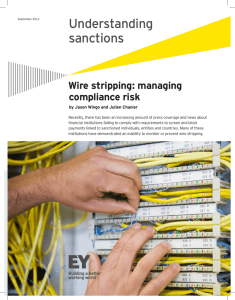 Understanding sanctions: wire stripping