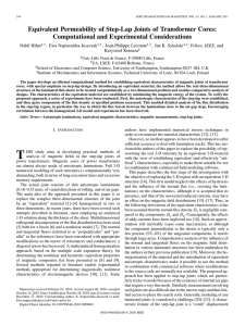 Equivalent Permeability of Step-Lap Joints of Transformer Cores