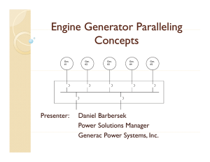 IEEE Engine Generator Paralleling Concepts