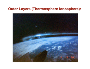 Outer Layers (Thermosphere Ionosphere)