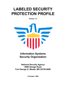 Labeled Security Protection Profile