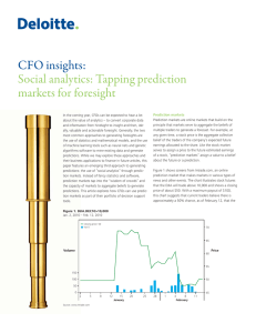CFO insights: Social analytics: Tapping prediction markets for foresight