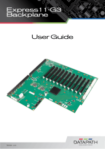 User Guide Express11-G3 Backplane