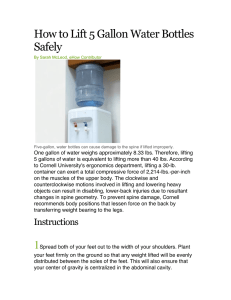 How to Lift 5 Gallon Water Bottles Safely