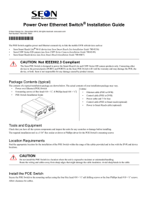 POE Switch Installation Guide