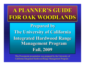 a planner`s guide for oak woodlands