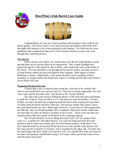 MoreWine`s Oak Barrel Care Guide