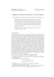 STABILITY ANALYSIS FOR DISCRETE T