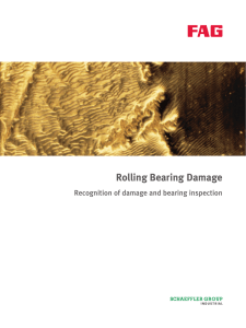 Rolling Bearing Damage: Recognition of damage and bearing