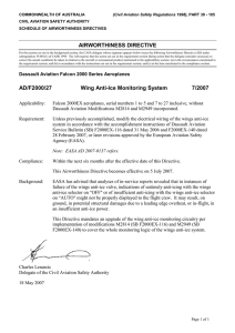 Airworthiness Directive - AD/F2000/27 - Wing Anti