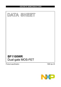 BF1100WR Dual-gate MOS-FET