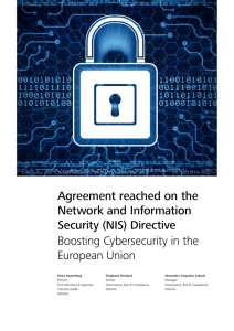 Agreement reached on the Network and Information Security