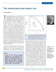 THE SUPERCONDUCTING ENERGY GAP