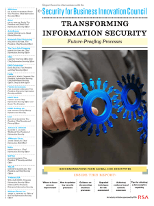 Transforming Information Security: Future-Proofing Processes