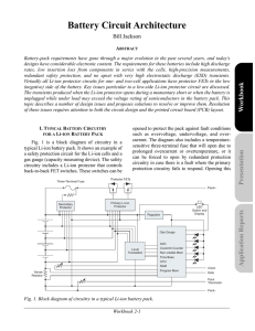 Battery Circuit Architecture