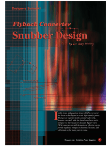 Flyback Snubber Design