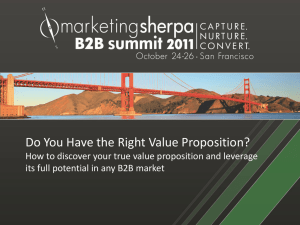 Do You Have the Right Value Proposition?