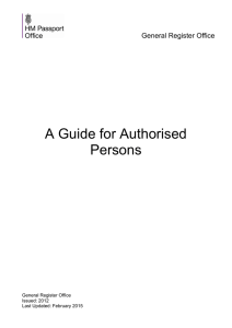 A Guide for Authorised Persons