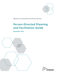 Person-Directed Planning and Facilitation Guide