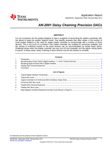 AN-2001 Daisy Chaining Precision DACs (Rev. A)