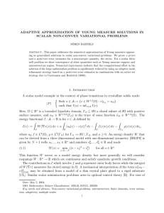 ADAPTIVE APPROXIMATION OF YOUNG MEASURE SOLUTIONS