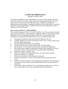 land use ordinance