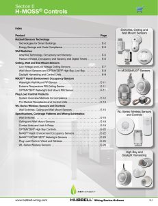 H-MOSS® Controls - Hubbell Wiring Device