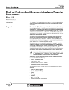 Electrical Equipment and Components in Adverse/Corrosive