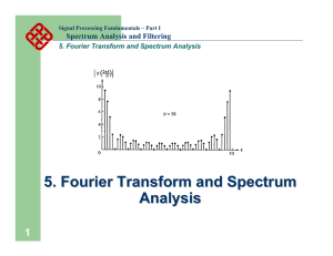 5. Fourier Transform and Spectrum Analysis