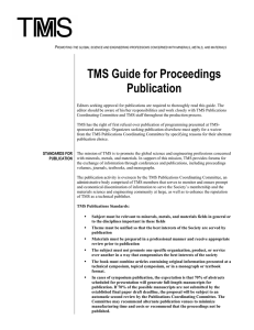 TMS Guide for Proceedings Publication